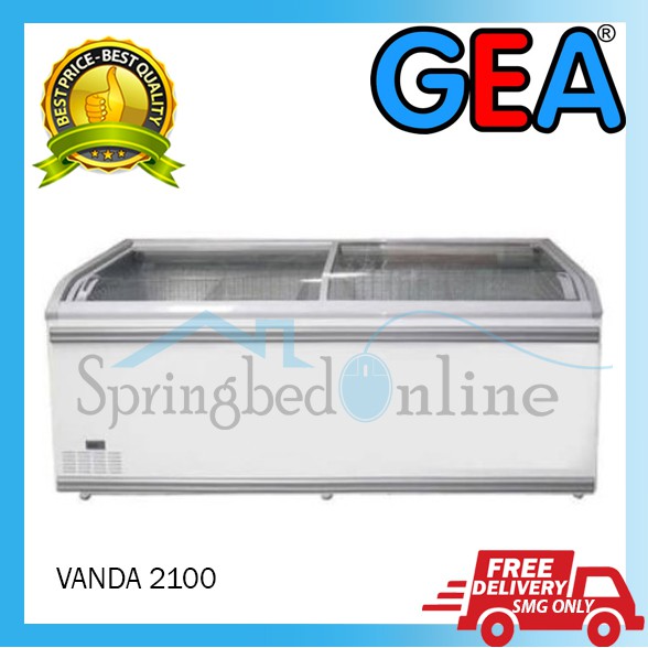 Vanda Glass Door Freezer GEA 650 Liter - VANDA 2100