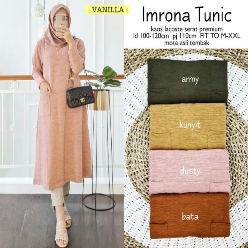 Imora Tunik // Tunik Cantik Warna Kalem dan Elegan