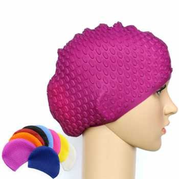 Topi Renang Anti Air Wanita Topi Renang Silicon Perlengkapan Renang