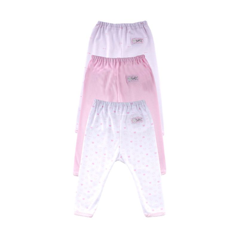 FLUFFY - 3pcs Celana Panjang BIS PINK series (CJSB)