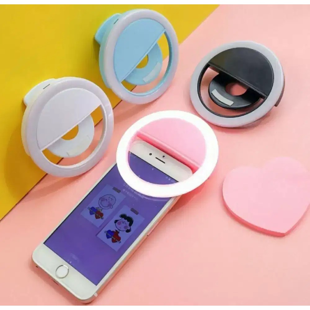 Selfie RIng Light/Lampu LED Vlogger lampu mini kamera charm eyes /rk-12 racun tiktok ringlight mini