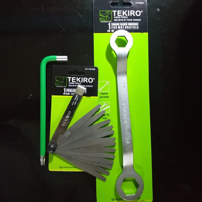 Kunci Stel Klep Tekiro - Kunci Penyetelan Klep Set 3 Pcs Tekiro