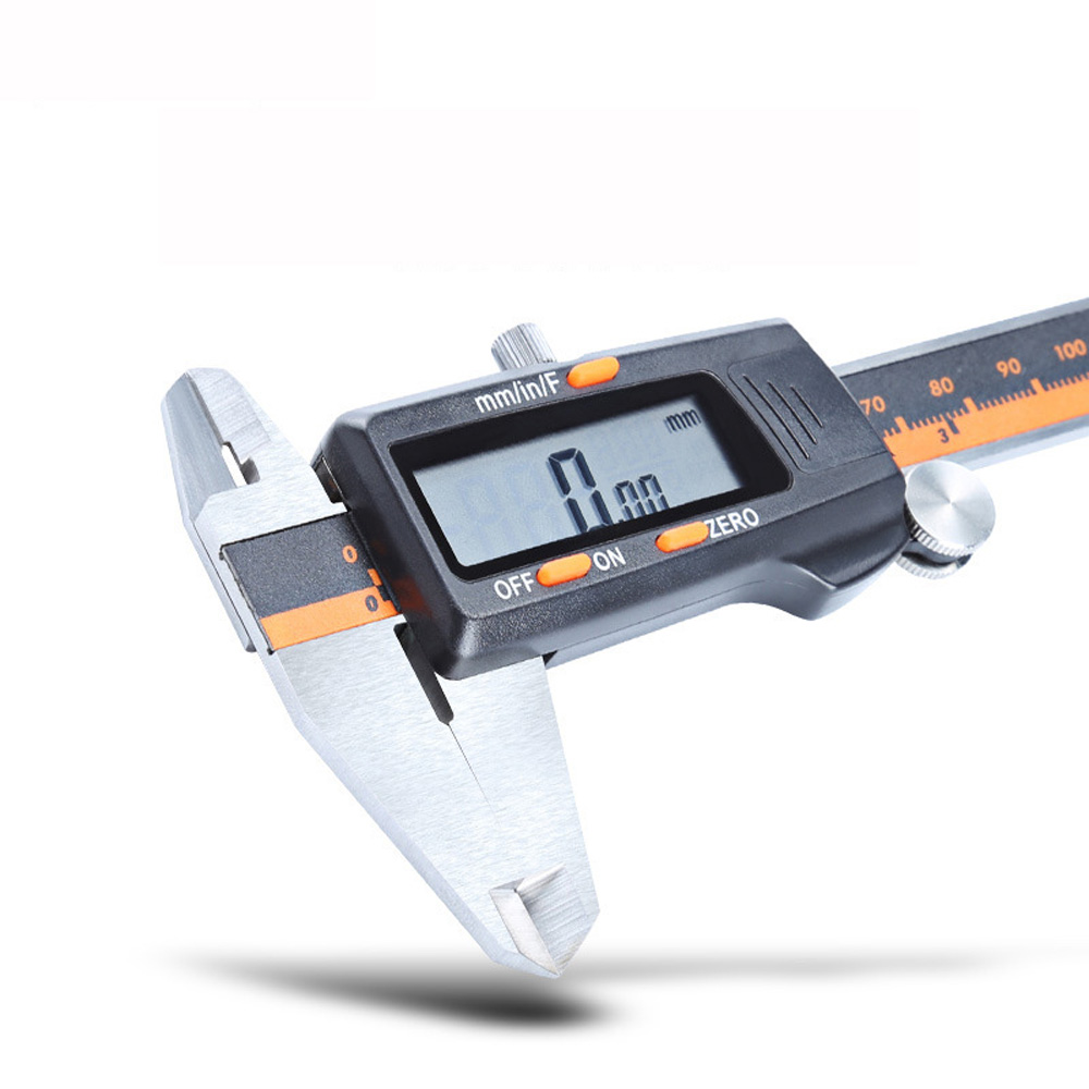 Quinton Jangka Sorong Vernier Caliper Digital 6 &quot;Bahan Stainless Steel Presisi Tinggi