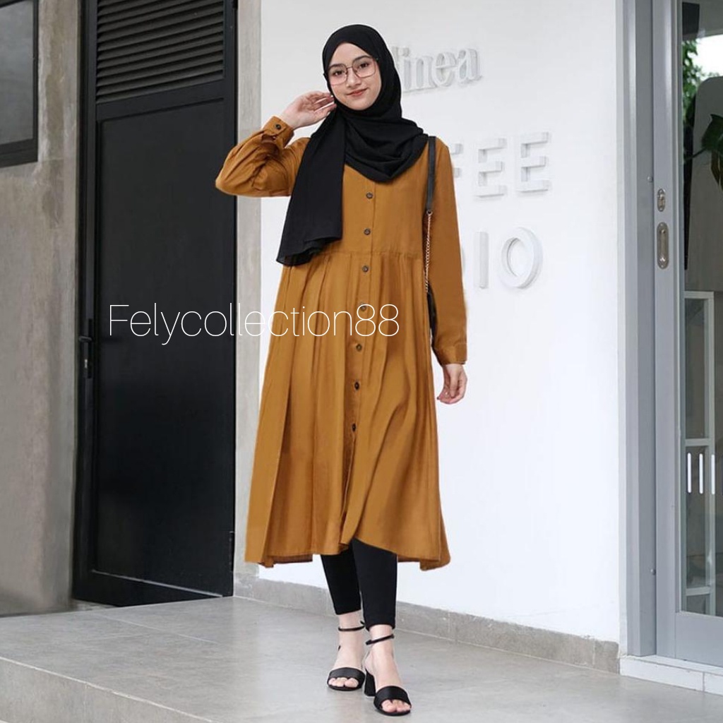 LONG TUNIK LULU BAHAN KATUN RAYON