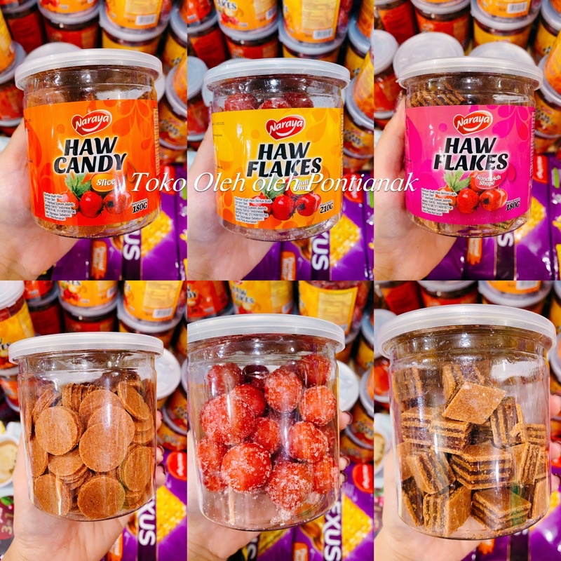 Naraya Haw Flakes/ Hawflakes/Manisan Buah Haw/ Haw Candy/ Permen Buah Haw/Permen Sanca Halal