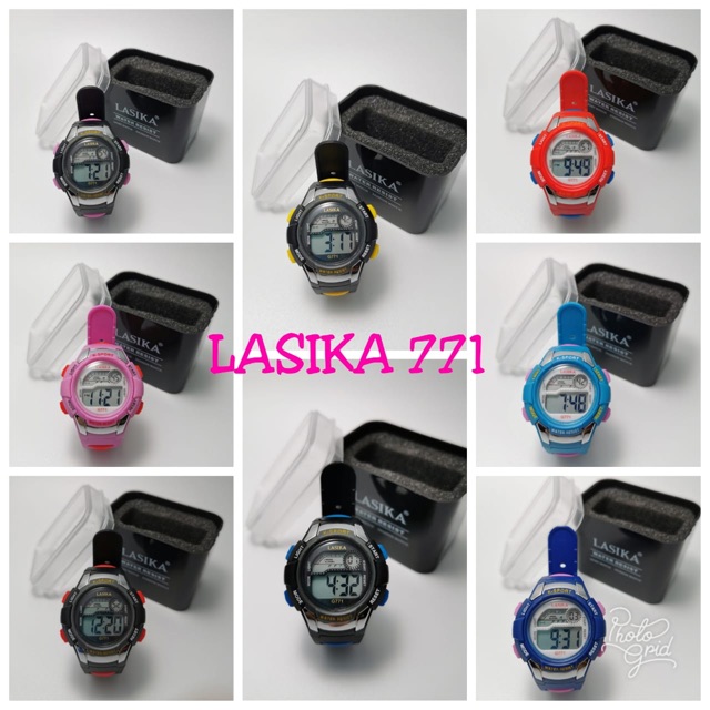 Jam tangan anak TK SD original lasika sporty watch anti air