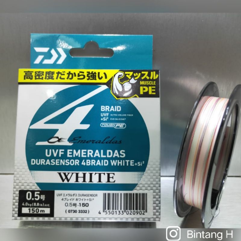 SENAR PE DAIWA EMERALDAS DURASENSOR LD +SI2 | DURASENSOR WH+SI2 | DURASENSOR X8+SI2 | DURASENSOR X8L