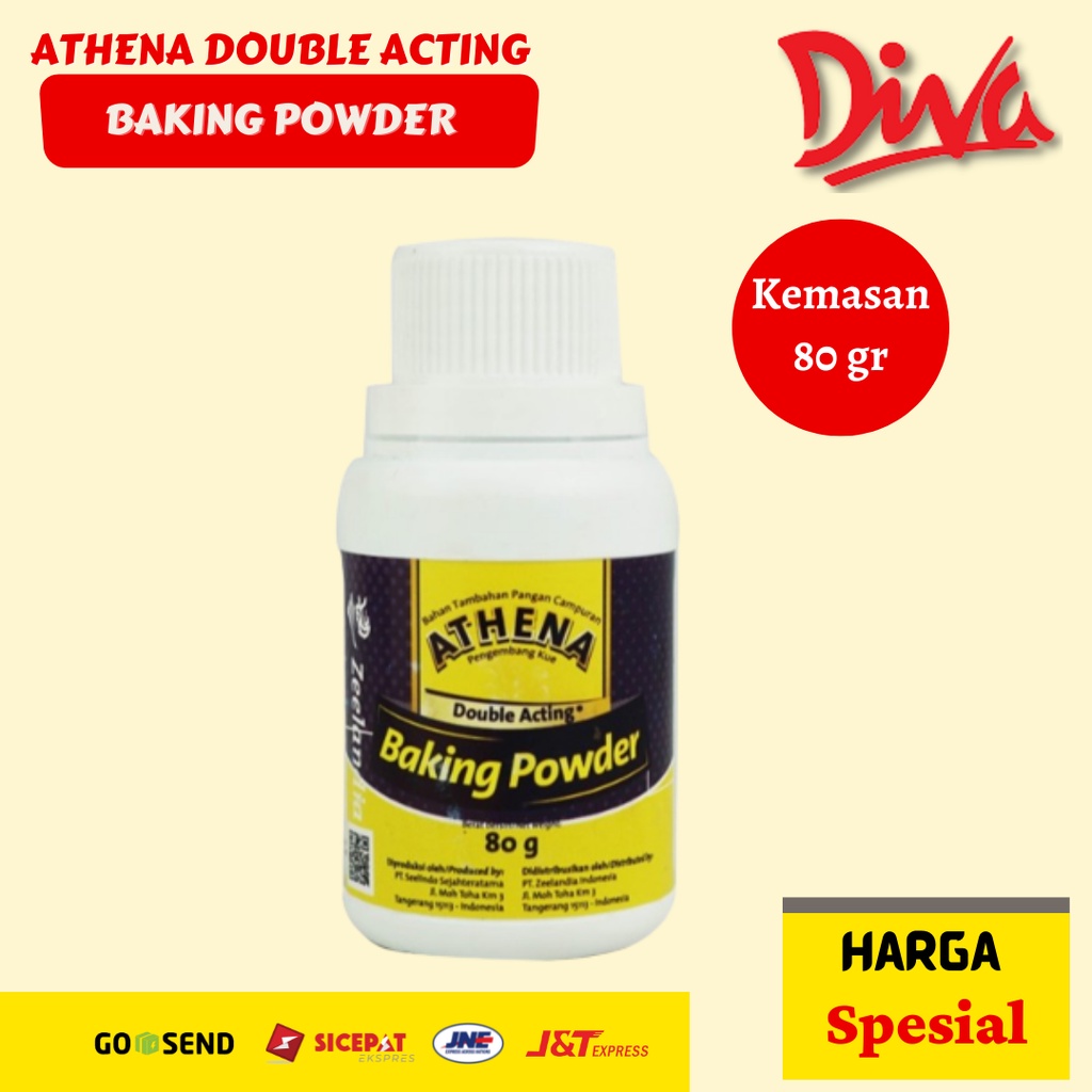 

Athena Double Acting Baking Powder 80gr