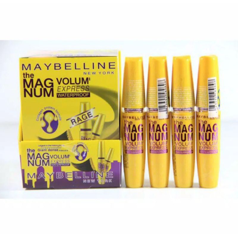 1 box Mascara Maybelline The Magnum Volum Exprees - Mascara isi 12