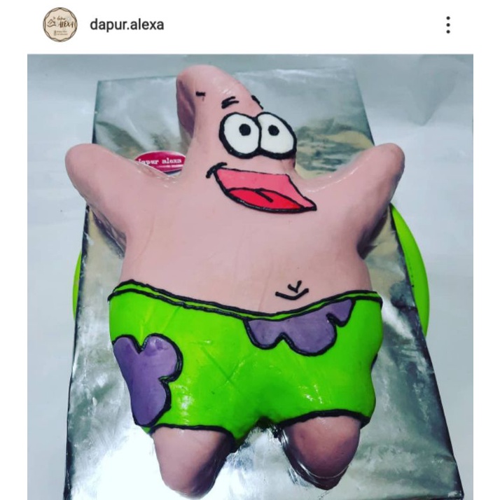

kue ulang tahun patrik spongebob / birthday cake bandung