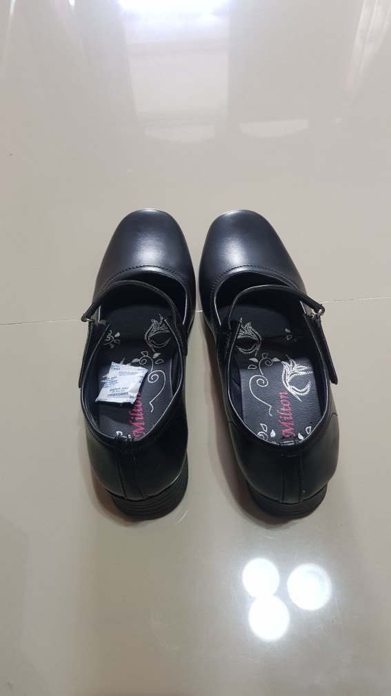 Cod-sepatu Pantovel Wanita / Sepatu Paskibra Wanita Hitam/putih