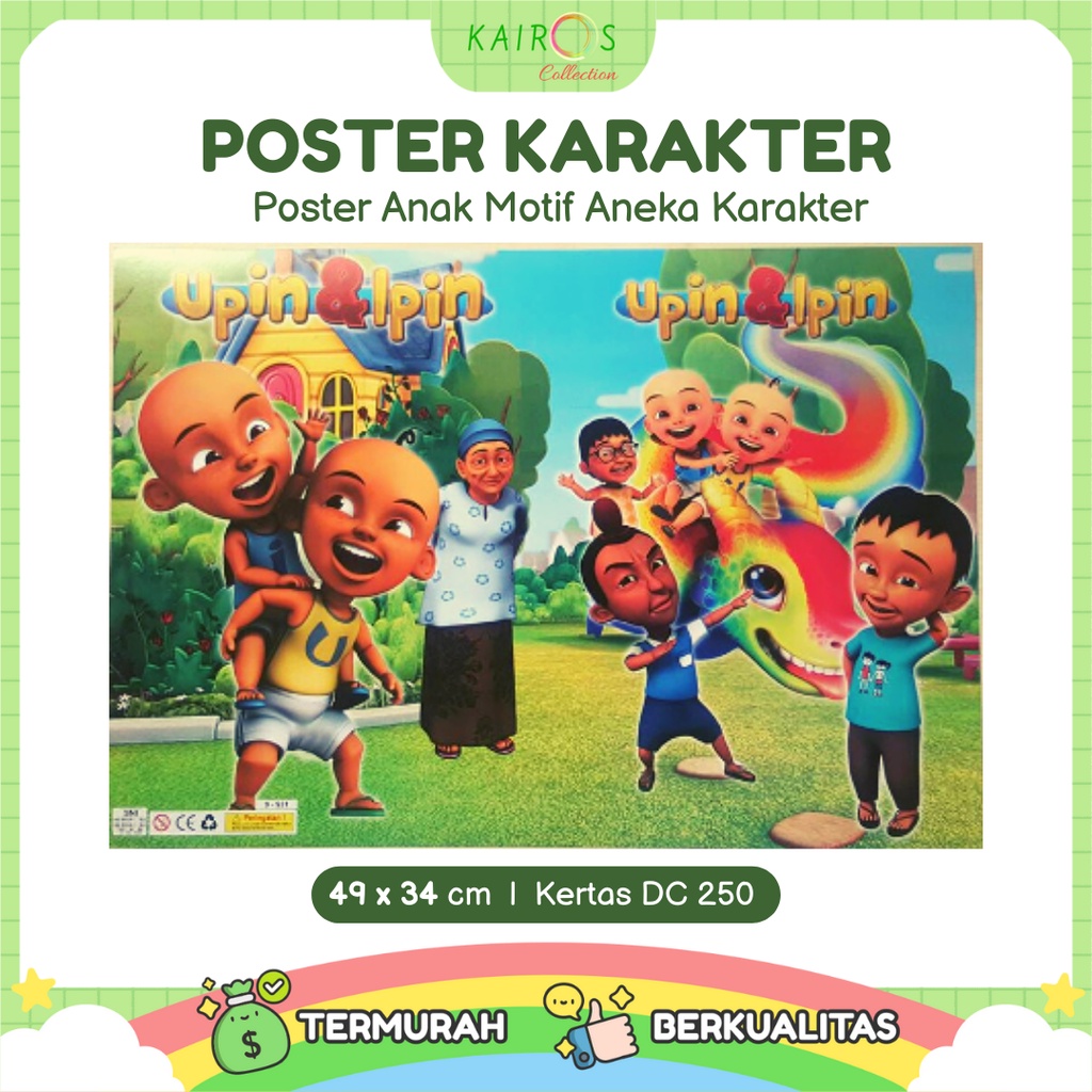 Poster Kartun Anak Belajar