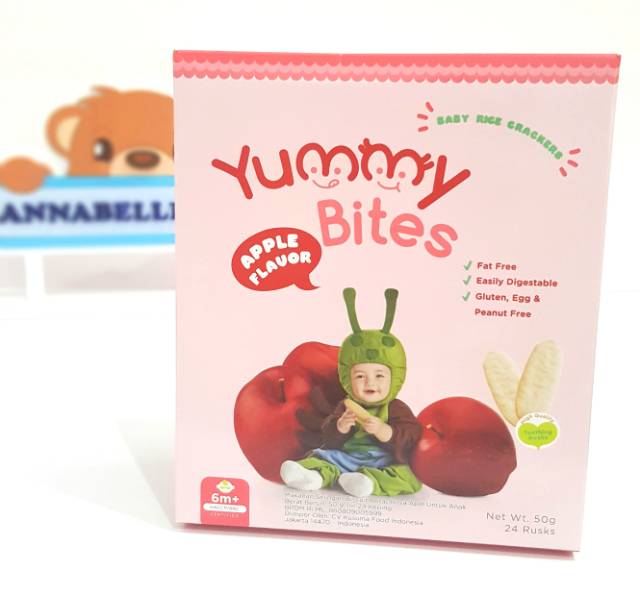 Yummy Bites RICE CRACKERS ecer snack kerupuk anak mulai 6bulan