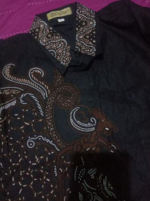 Baju Batik Wayang Kemeja Batik Lengan Pendek Batik Pria Dewasa M L Xl Xxl Katun