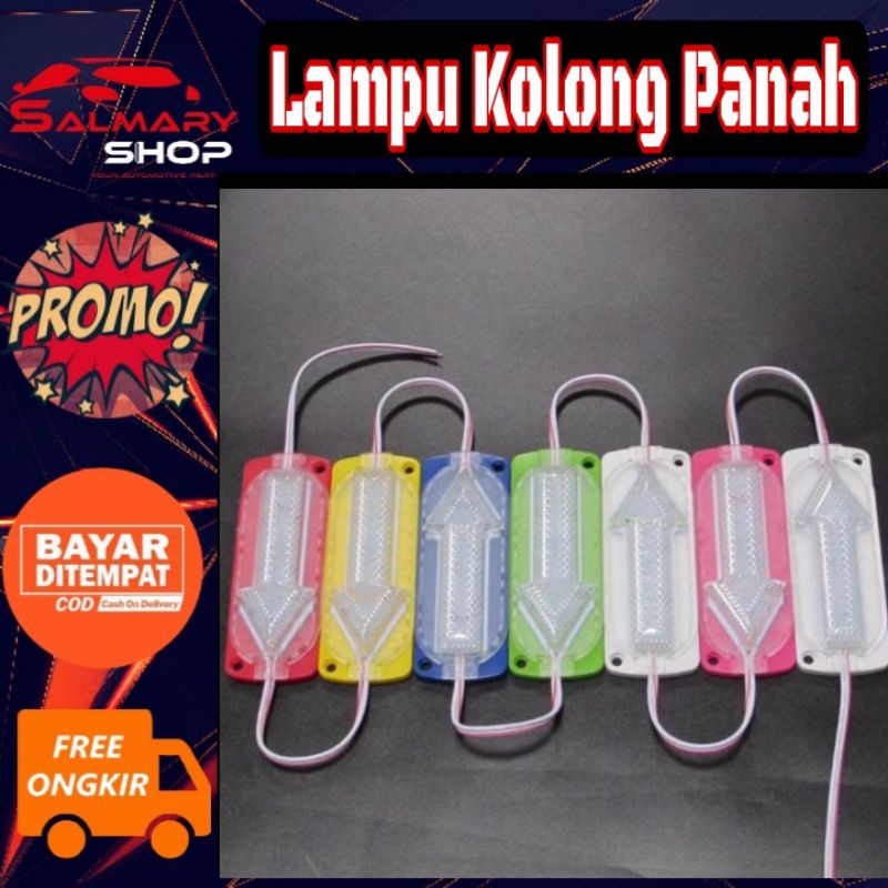 Lampu Kolong Modul LED Model Panah Ultrasonic 24 Volt 24v Lampu Kolong Mobil Truk