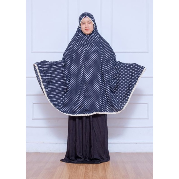 MUKENA 2 IN 1 POLKA | Mukena Rayon Dewasa