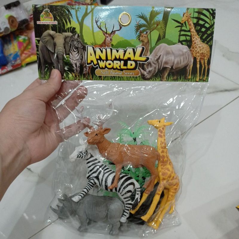 MAINAN ANAK EDUKASI ANIMAL WORLD / HEWAN HEWANAN