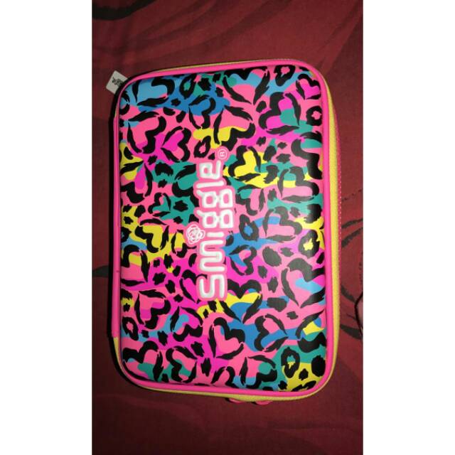 

Smiggle pencil case neon
