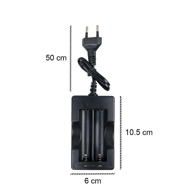 TERMURAH Taffware Charger Baterai 18650 Dual Slot Battery Isi 2 Fast Charging