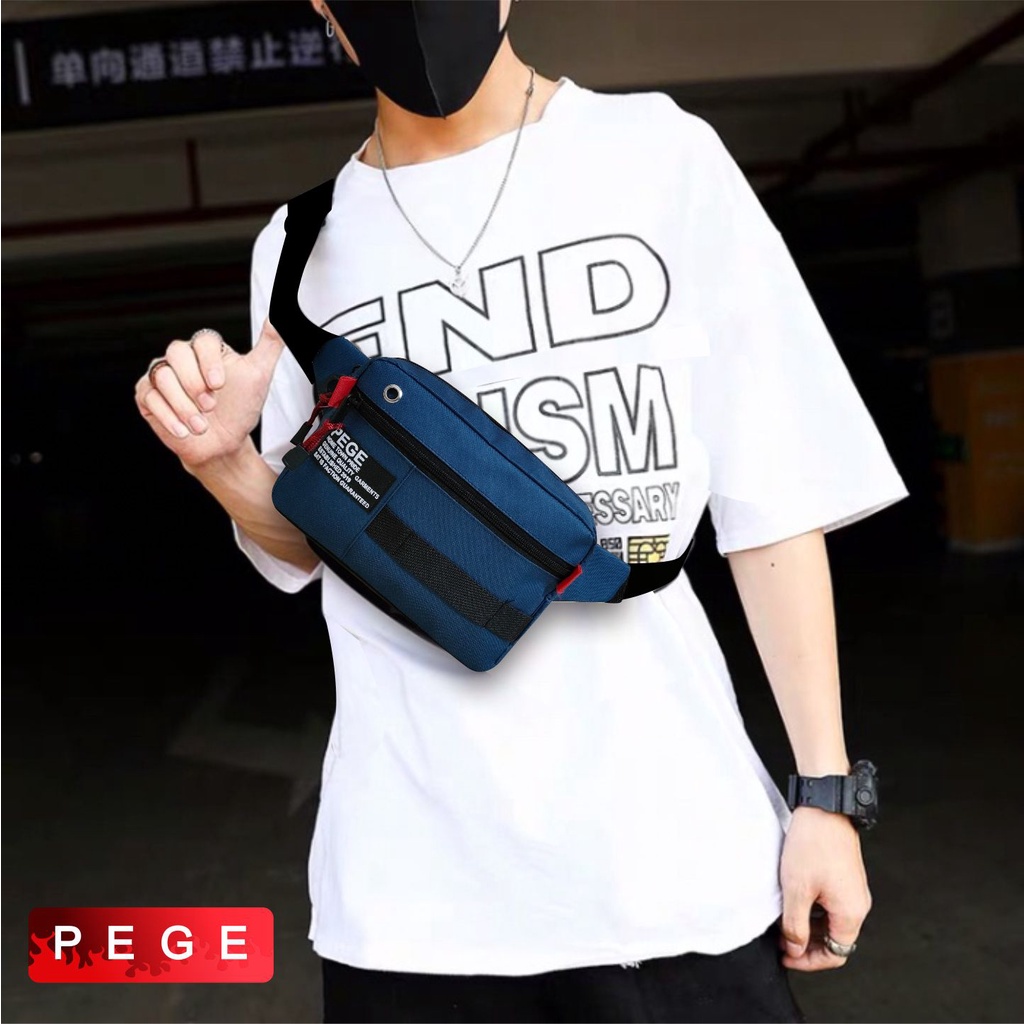 Tas Selempang Pria Unisex Crossbody Sling Bag Slempang PEGE Model Terbaru - PG 8913