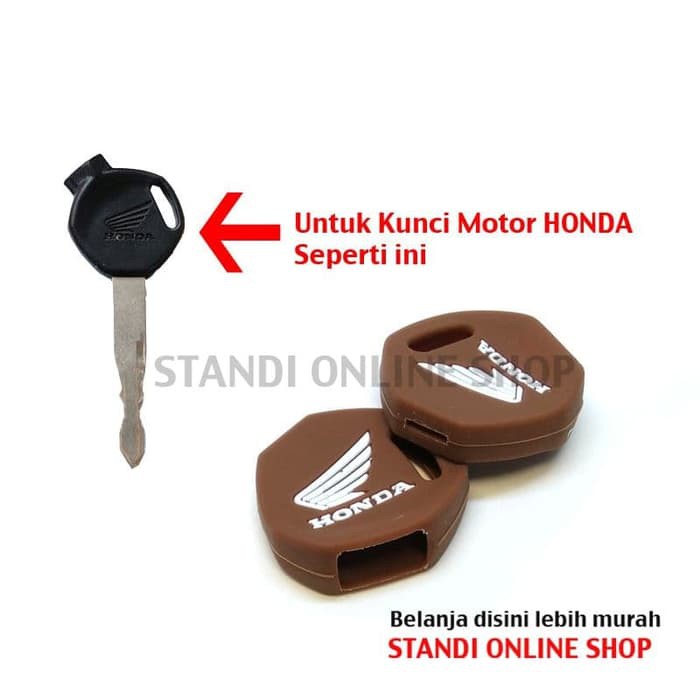 Kondom Kunci Silikon Remote Motor Honda All New Scoopy Komplit Coklat