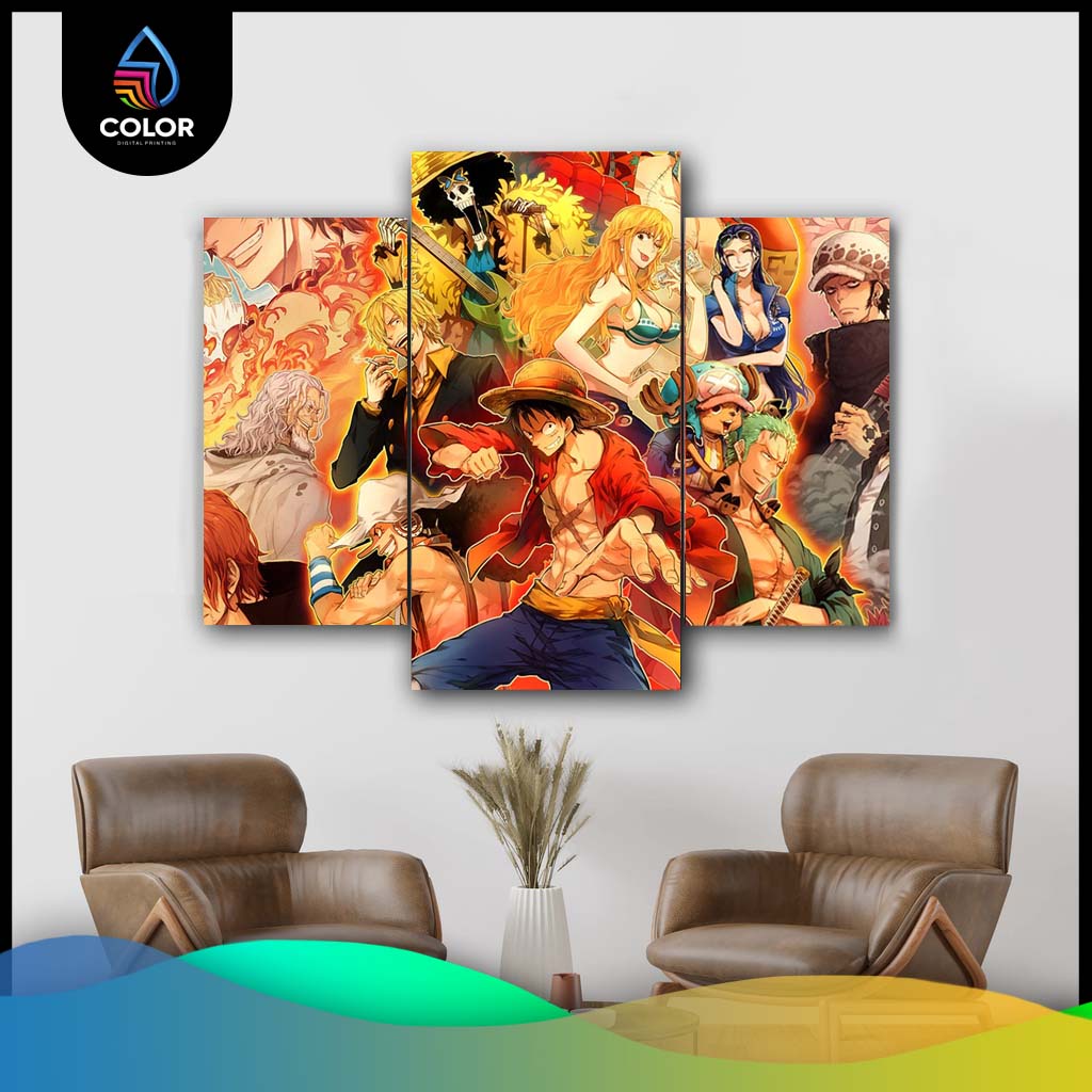 Hiasan Dinding Anime / Hiasan Dinding One Piece Luffy 1 Set