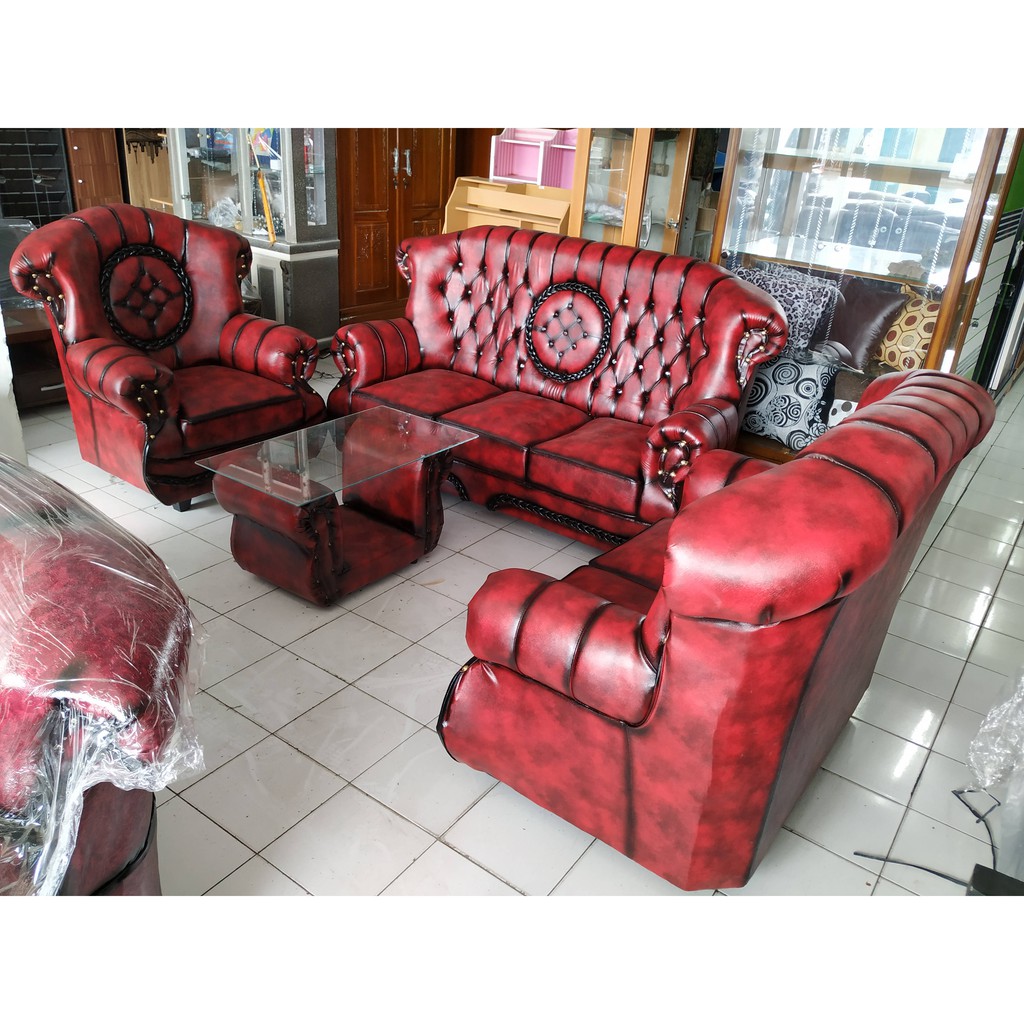 sofa tamu jumbo jaguar matahari klasik sofa 321 oscar elita