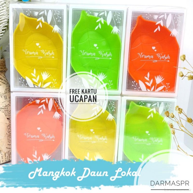 Souvenir Mangkok DAUN LOKAL Sovenir Pernikahan