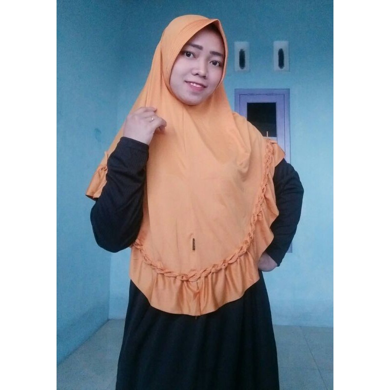 Jilbab Polos Kepang Ori DNJ