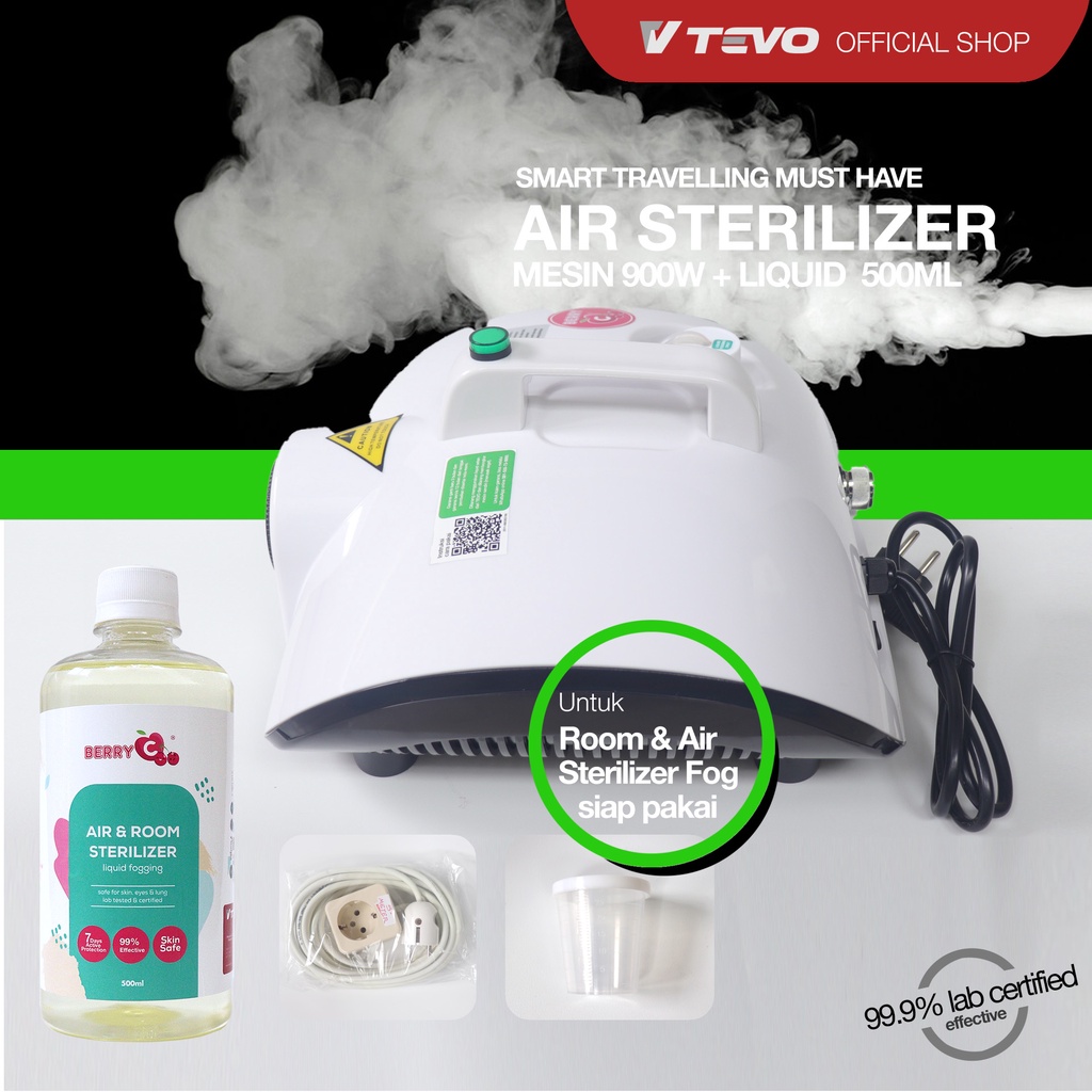 BERRY C MESIN FOGGING BerryC LIQUID FOGGING FOG 500ML ROOM &amp; AIR SANITIZER STERILIZER 500 ML BPOM DISINFECTANT DESINFEKTAN RUANGAN WITH ACTIVE PROTECTION &amp; MOSQUITO REPELLENT REPELLANT ANTI NYAMUK VIRUS KUMAN FUNGI JAMUR BAKTERI VIRAL