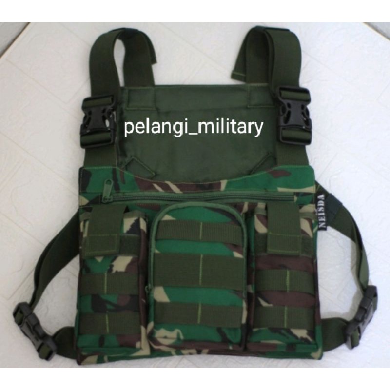 Tas dada loreng tentara/tas dada original/chest bag tactical/tas pelindung angin/kualitas terjamin