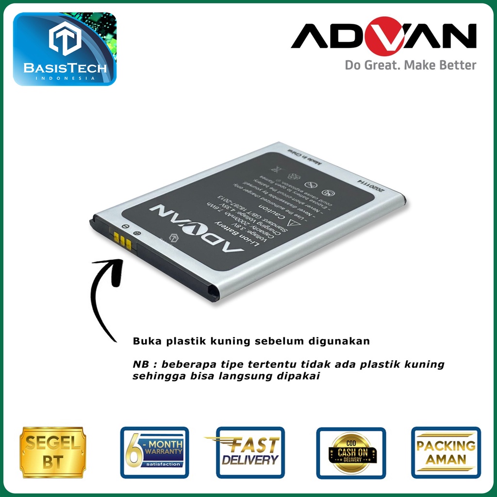 BATERAI ADVAN S5E NXT - BASISTECH ORI99 GOOD QUALITY