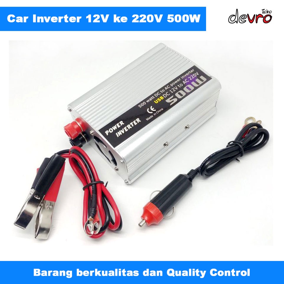 Jual Inverter Mobil Dc Ke Ac Car Power Inverter Dc V Ke Ac V W Doxin Shopee Indonesia