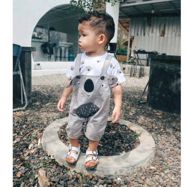 setelan overall anak baju kodok anak overall chino BABY KOALA/ KUMO BEAR / ANCHOR OVERALL baju pergi anak romper anak laki laki 0-18 bulan