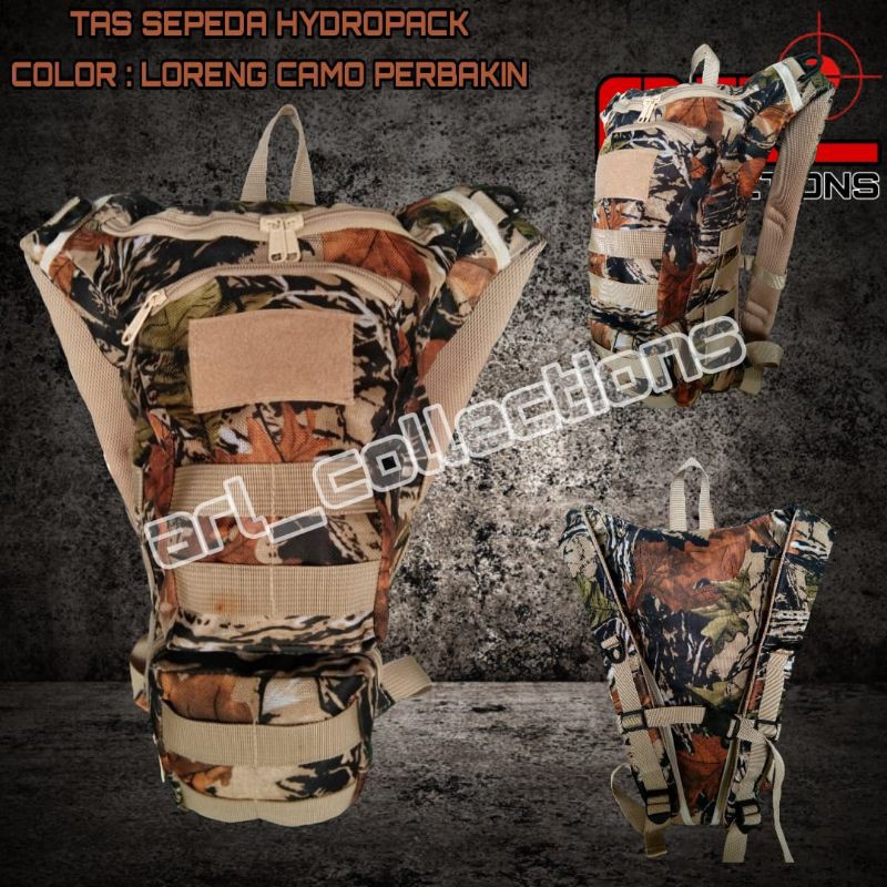TAS SEPEDA LORENG PERBAKIN/TAS SEPEDA GUNUNG HYDROPACK HUNTING/TAS GENDONG LORENG CAMO