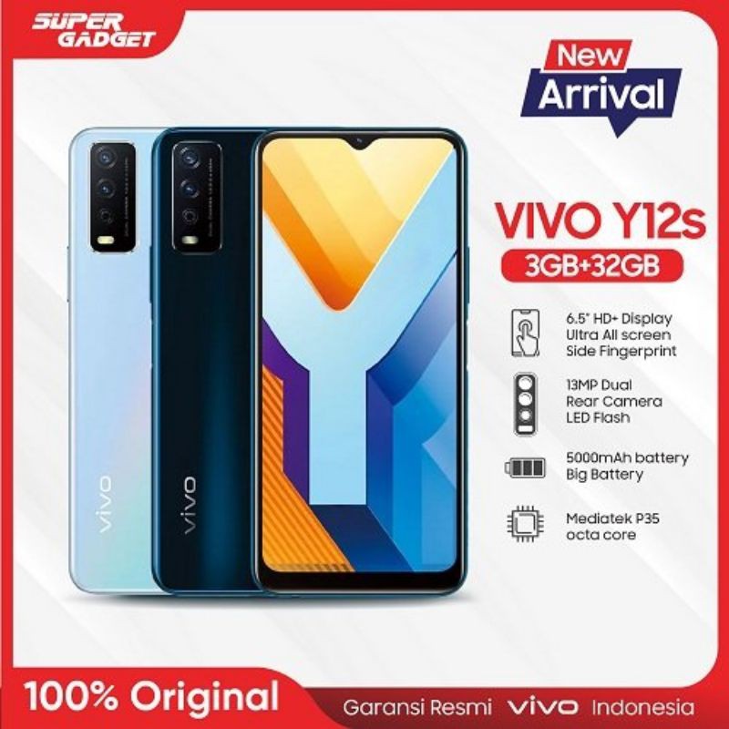 vivo y12s baru garansi resmi