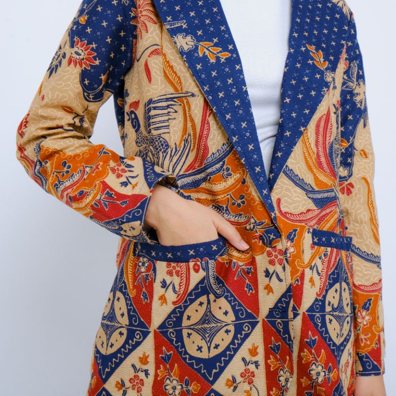 Lidia blazer series batik kerja kantor blazer bigsize batik kerja bigsize.