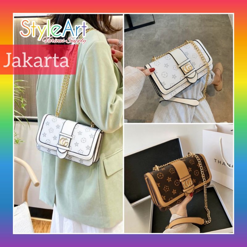 StyleArt SL3196 Tas Selempang Wanita 100% Original Fashion Import SlingBag Motif Like Branded LV