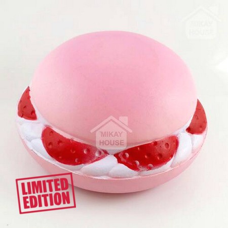 SQUISHY MURAH Squishy Burger Strawberry Slow Squishy Shop
