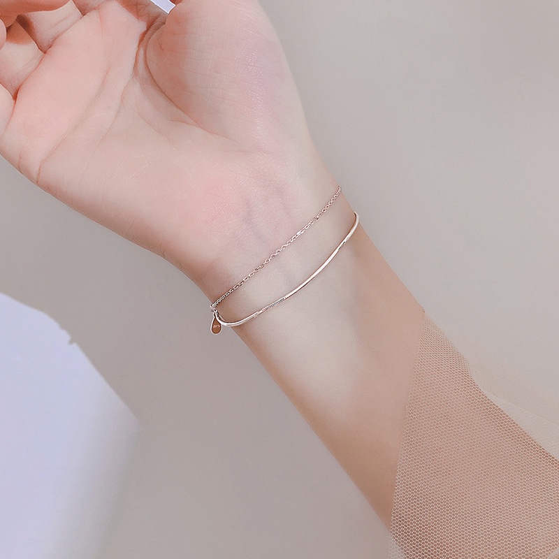 Gelang GL32 Tembaga Lapis S925 Premium Fashion Wanita Gelang Unik Lucu Keren Bagus Banget / Deluna/ BB