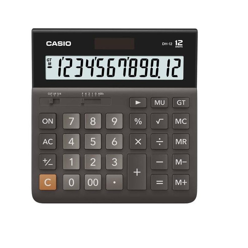 

φ << Big Promo >> Kalkulator Casio DH-12 BLACK - Putih