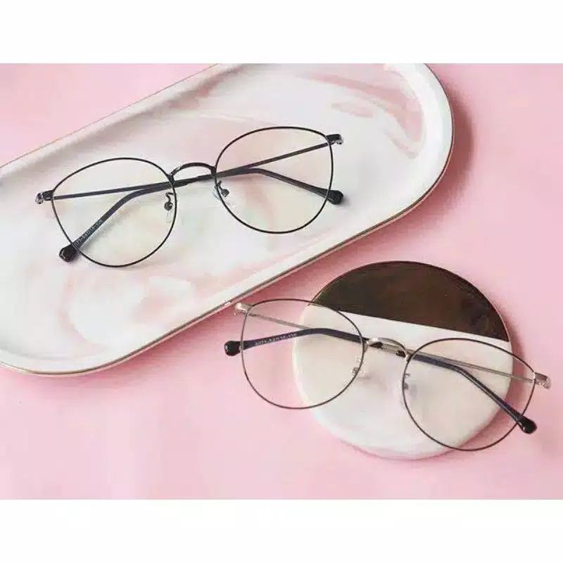 Frame kacamata besi | kacamata minus pria wanita | kacamata anti radiasi | kacamata
