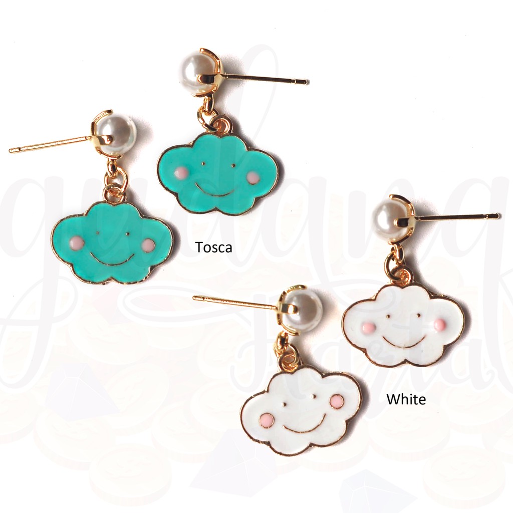 Anting Stud Korea Panjang Cute Cloud Awan Lucu GH 203523