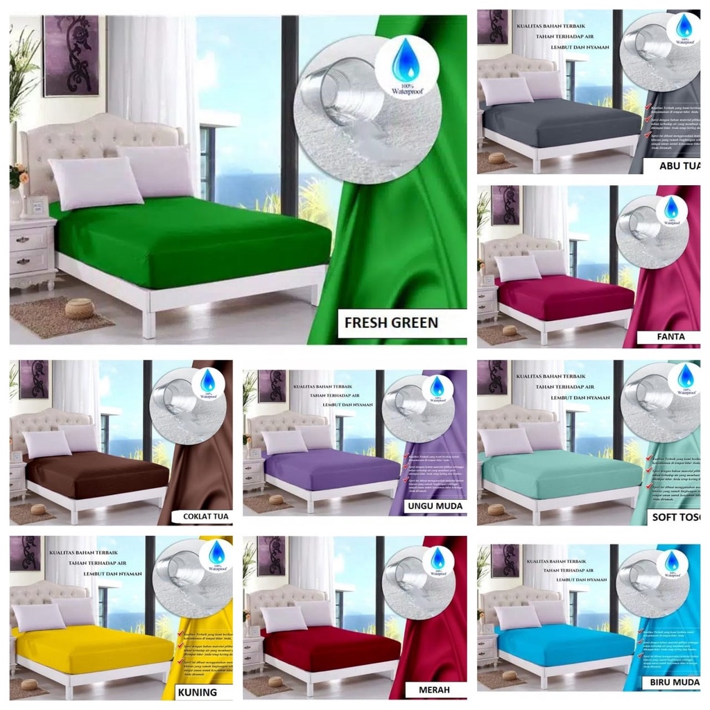 Sprei Waterproof Anti Air Ompol Part 4 | Seprei Tahan Air Murah | Seprai Kasur Tidur | Spray Set