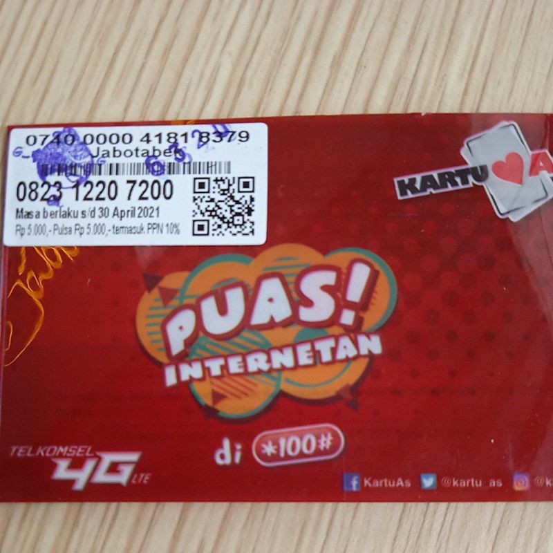 No Cantik Kartu As Ratusan 0823-1220-7200