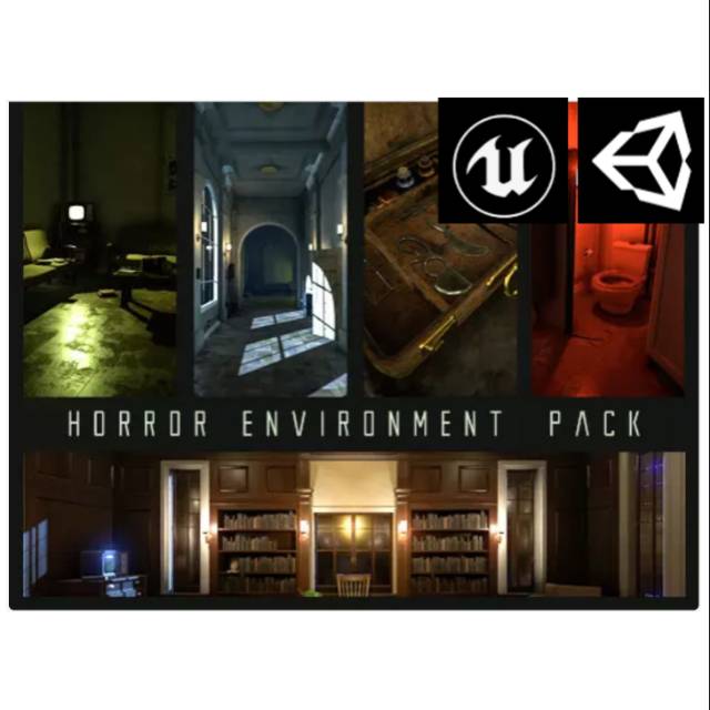 3D Game Asset Horror Environment Pack untuk Unity3D