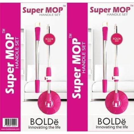 Bolde Handle Set Super MOP/Tangkai Gagang Pel Otomatis Putar Original