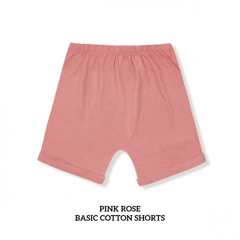 Little Palmerhaus Baby Kids Cotton Short Celana Anak (1-6Y) - Pink Rose