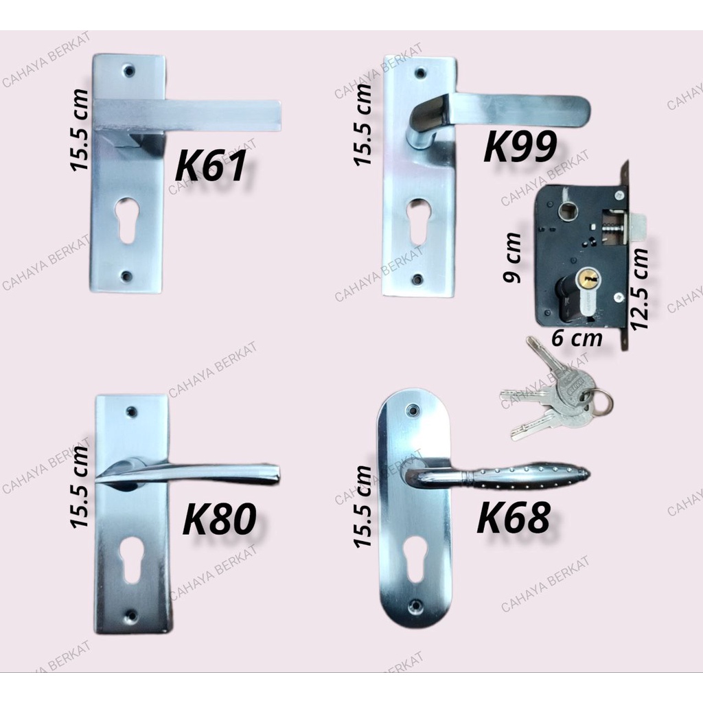 Handle Kunci Pintu / Pegangan Ukuran Kecil PROMO TERMURAH