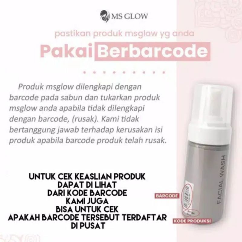 MS glow Facial wash whitening acne ultimate luminous Original sabun wajah